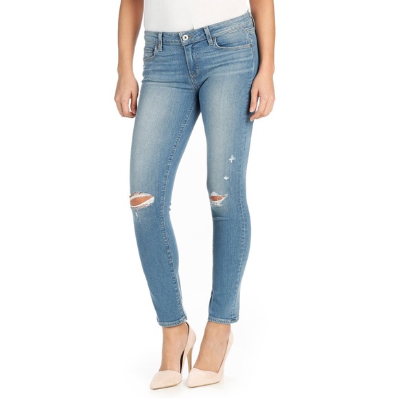 Paige 'Skyline' Ripped Ankle Peg Skinny Jeans 27